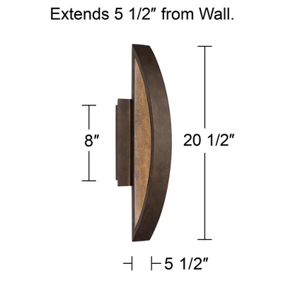 Possini Euro Design Modern Wall Light Sconce Copper Bronze Hardwired 5 1/2" Fixture LED For Bedroom Bathroom Vanity Hallway House 5 Possini Euro Design Modern Wall Light Sconce Copper Bronze Hardwired 5 1/2" Fixture LED For Bedroom Bathroom Vanity Hallway House - Image 3