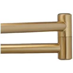 Possini Euro Design Kohle Modern Swing Arm Wall Lamp Polished Brass Plug-in Light Fixture White Inner Sheer Outer Drum Shade For Bedroom Bedside House -Possini Euro Design GUEST da0ef9ee a466 4b09 a655 2fd92aa00029