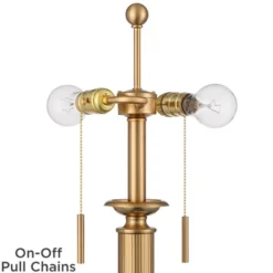 Possini Euro Design Wynne Traditional Table Lamp 30" Tall Warm Gold With USB Charging Port Black Drum Shade For Bedroom Living Room Bedside Nightstand -Possini Euro Design GUEST db910211 fec8 4892 ad1a fe17c4826bb8