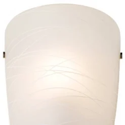 Possini Euro Design Isola Modern Wall Light Sconce White Stripes Frosted Art Glass 7 1/4" Fixture For Bedroom Bathroom Vanity Reading Living Room Home -Possini Euro Design GUEST dbf01910 ee5b 458a a419 6aac41eec4e1