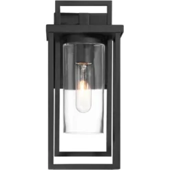 Possini Euro Design Raynor 13 1/2" High Modern Outdoor Wall Barn Light Fixture Mount Porch House Weatherproof Sand Black Aluminum Clear Glass Shade 13 Possini Euro Design Raynor 13 1/2" High Modern Outdoor Wall Barn Light Fixture Mount Porch House Weatherproof Sand Black Aluminum Clear Glass Shade -Possini Euro Design GUEST dcdae8e7 fb07 4b00 a7c5 414267ab9040