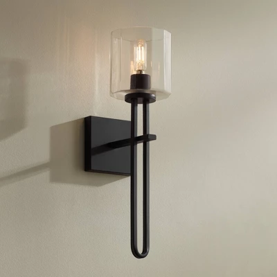 Possini Euro Design Possini Euro Katrina 17 1/2" High Black Wall Sconce 3 Possini Euro Design Possini Euro Katrina 17 1/2" High Black Wall Sconce
