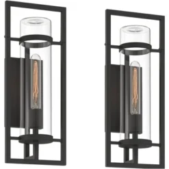Possini Euro Design Possini Euro Castello 18"H Black Marine Outdoor Wall Light Set Of 2 19 Possini Euro Design Possini Euro Castello 18"H Black Marine Outdoor Wall Light Set Of 2 -Possini Euro Design GUEST e04d8ce3 2543 4dc2 9dc9 908308cff81b