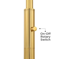 Possini Euro Design Kinsey Modern Downbridge Floor Lamp 67" Tall Warm Brass Metal Stone Pattern Glass Shade For Living Room Reading Bedroom Office -Possini Euro Design GUEST e2aefa6e 7461 454c 8a76 9141ea4fa04f