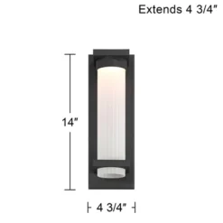 Possini Euro Design Possini Euro Kathleen 14" High Sand Black LED Wall Sconce Set Of 2 -Possini Euro Design GUEST e3b86bff 9d3b 430b 9fff 5ce72ea4a66f