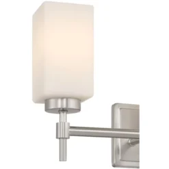 Possini Euro Design Possini Euro Salo 20 3/4" Wide Brushed Nickel 3-Light Bath Light -Possini Euro Design GUEST e4217624 9cc9 4d73 99b2 0ee0b898cc16