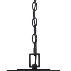 Possini Euro Design Atkins 21 1/2" High Modern Outdoor Pendant Light Fixture Ceiling Porch House Hanging Matte Black Die Cast Metal Clear Glass Shade -Possini Euro Design GUEST e4807e2c d004 43de b559 6c9fd147df6a