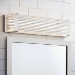 Possini Euro Design Possini Euro Lauren 21 1/2" Wide Brushed Nickel LED Bath Bar