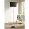 Possini Euro Design Meridian Modern 72" Tall Floor Lamp Oil Rubbed Bronze Metal Light Blaster LED Black Drum Shade For Living Room Bedroom -Possini Euro Design GUEST e7248322 a726 4632 90d2 449ed2f5c333