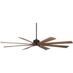 80" Possini Euro Design Defender Modern Indoor Outdoor Ceiling Fan With Dimmable LED Light Remote Matte Black Koa Damp Rated For Patio Exterior House -Possini Euro Design GUEST e79c84fa d37f 4f09 b6b7 12cda097ebe3