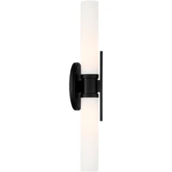 Possini Euro Design Abron Industrial Modern Wall Light Black Hardwire 24" Light Bar LED Fixture Frosted Glass For Bedroom Bathroom Vanity Living Room 14 Possini Euro Design Abron Industrial Modern Wall Light Black Hardwire 24" Light Bar LED Fixture Frosted Glass For Bedroom Bathroom Vanity Living Room -Possini Euro Design GUEST e7adc3f9 6f06 48c1 97fb 61de336cc901