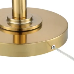 Possini Euro Design Kinsey Modern Torchiere Floor Lamp 72 1/2" Tall Brass Gold Metal Stone Pattern Crystal Glass Shade For Living Room Office House -Possini Euro Design GUEST e810d4ad 4b95 49e1 b4c6 0ba43d797023