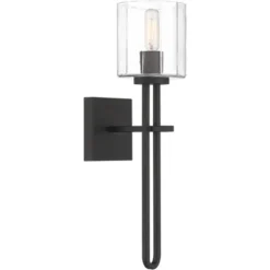 Possini Euro Design Possini Euro Katrina 17 1/2" High Black Wall Sconce 14 Possini Euro Design Possini Euro Katrina 17 1/2" High Black Wall Sconce -Possini Euro Design GUEST eafa9596 16a9 454b 99bc b86ab1fff72c 1