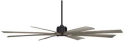 80" Possini Euro Design Defender Modern Indoor Outdoor Ceiling Fan With Dimmable LED Light Remote Matte Black Oak Damp Rated For Patio Exterior House 16 80" Possini Euro Design Defender Modern Indoor Outdoor Ceiling Fan With Dimmable LED Light Remote Matte Black Oak Damp Rated For Patio Exterior House -Possini Euro Design GUEST eb6fcb22 9535 4e55 976f d8fed63b000a