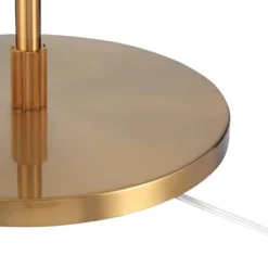 Possini Euro Design Raymond Modern Arc Floor Lamp 69" Tall Warm Gold Adjustable Boom Arm White Linen Drum Shade For Living Room Reading Office House -Possini Euro Design GUEST ebdb3768 9914 4cb8 9491 9d97fd4d1280