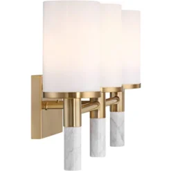 Possini Euro Design Lucius 21 3/4" High Modern 3 Light Bathroom Vanity Wall Lamp Light Fixture Mount Over The Sink Mirror Hardwired Soft Gold 17 Possini Euro Design Lucius 21 3/4" High Modern 3 Light Bathroom Vanity Wall Lamp Light Fixture Mount Over The Sink Mirror Hardwired Soft Gold -Possini Euro Design GUEST ed0e874e 2efa 48d5 9cb8 b89b3b0068ab