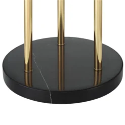 Possini Euro Design Arielle Mid Century Modern 67" Tall Standing Floor Lamp Tree 3-Light LED Foot Switch Gold Metal Brass Bubble Glass Gray Shade -Possini Euro Design GUEST ed4af415 7d99 4eb8 a23e f685339405a4