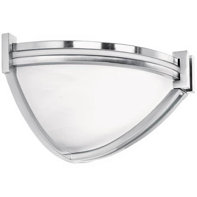 Possini Euro Design Solara Modern Wall Light Sconce Brushed Nickel 13 3/4" Fixture Marbleized Glass For Bedroom Bathroom Vanity Reading Living Room 6 Possini Euro Design Solara Modern Wall Light Sconce Brushed Nickel 13 3/4" Fixture Marbleized Glass For Bedroom Bathroom Vanity Reading Living Room - Image 4