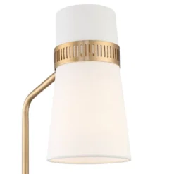 Possini Euro Design Cartwright 32" Tall Large Modern Glam Desk Lamps Set Of 2 USB Port Black Brass Finish Metal Home Office Living Room Charging -Possini Euro Design GUEST edb71e47 f1d7 414c ac01 b67b689b2e7b