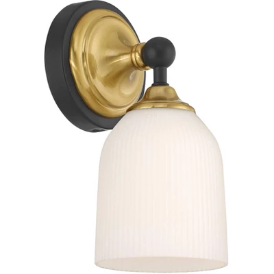 Possini Euro Design Possini Euro Zaragoza 9 1/2" High Gold And Black Wall Sconce 8 Possini Euro Design Possini Euro Zaragoza 9 1/2" High Gold And Black Wall Sconce - Image 6