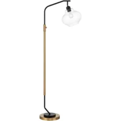 Possini Euro Design Tarrah Mid Century Modern 63" Tall Chairside Arc Floor Lamp Gold Black Metal Clear Glass Shade For Living Room House 16 Possini Euro Design Tarrah Mid Century Modern 63" Tall Chairside Arc Floor Lamp Gold Black Metal Clear Glass Shade For Living Room House -Possini Euro Design GUEST efde68e9 8b27 44fd 877f e9ff6907c945