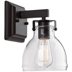 Possini Euro Design Bellis Industrial Modern Wall Light Sconce Bronze Hardwire 6" Fixture Clear Glass Shade For Bedroom Bedside Bathroom Vanity Home 11 Possini Euro Design Bellis Industrial Modern Wall Light Sconce Bronze Hardwire 6" Fixture Clear Glass Shade For Bedroom Bedside Bathroom Vanity Home -Possini Euro Design GUEST f1fec92a 280e 4f15 94f6 7e29f59bf899