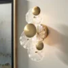 Possini Euro Design Filoli 16" High Modern 2 Light Wall Sconce Light Lamp Fixture Mount Bathroom Bedroom Hardwired Cordless Gold Plated Glass Shade -Possini Euro Design GUEST f22a180a 3984 4755 ab5c bc7706e03fd3