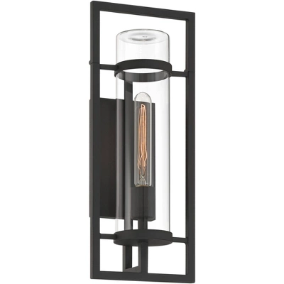Possini Euro Design Possini Euro Castello 18"H Sand Black Marine Grade Outdoor Wall Light 11 Possini Euro Design Possini Euro Castello 18"H Sand Black Marine Grade Outdoor Wall Light - Image 9