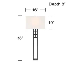 Possini Euro Design Ventano Modern Wall Lamp Matte Black Metal Plug-in 16" Light Fixture White Linen Shade For Bedroom Living Room House Hallway 12 Possini Euro Design Ventano Modern Wall Lamp Matte Black Metal Plug-in 16" Light Fixture White Linen Shade For Bedroom Living Room House Hallway -Possini Euro Design GUEST f3a1ba2f dd24 470e 9c69 21078952f7d1