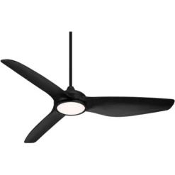 60" Possini Euro Design Dark Vader Modern Indoor Outdoor Ceiling Fan With Dimmable LED Light Remote Control Matte Black Damp Rated For Patio Exterior -Possini Euro Design GUEST f77306d5 7e3a 4f6c beca 01d60776f2ef
