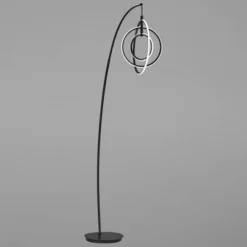 Possini Euro Design Allura Modern 79" Tall Arc Floor Lamp Matte Black Metal 3-Ring Swivel LED Light For Living Room Reading Bedroom House -Possini Euro Design GUEST fbb77301 a235 439e 84c0 0ff92b891dc9