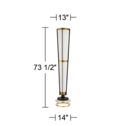 Possini Euro Design Vista Mid Century Modern Torchiere Floor Lamp With Riser 73 1/2" Tall Brass Gunmetal Gray Off White Linen Shade For Living Room 11 Possini Euro Design Vista Mid Century Modern Torchiere Floor Lamp With Riser 73 1/2" Tall Brass Gunmetal Gray Off White Linen Shade For Living Room -Possini Euro Design GUEST fd8a3cb7 771d 4bc1 8d75 8bb2ebb362b6