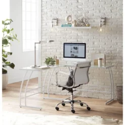 Possini Euro Design Eliptik Modern Desk Table Lamp 24 1/2" High Satin Nickel LED Swing Arm Adjustable Height For Bedroom Living Room Nightstand Office -Possini Euro Design GUEST ff49582f 0946 47f2 a027 57a00b2a34f9